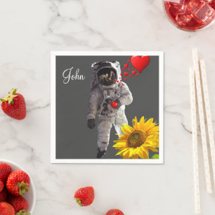 Serviette En Papier Papier de tournesol Astronaut