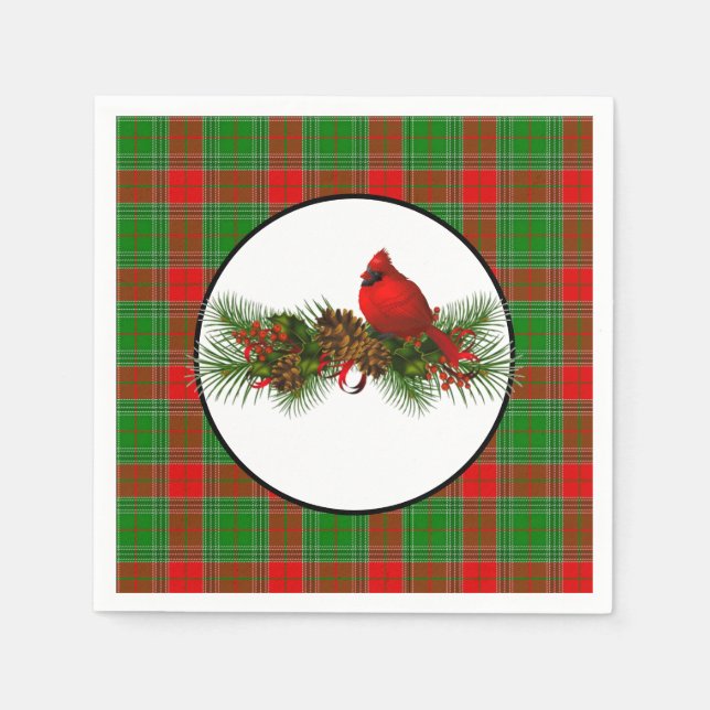 Serviette En Papier Papier de vacances Napkins-Cardinal (Devant)