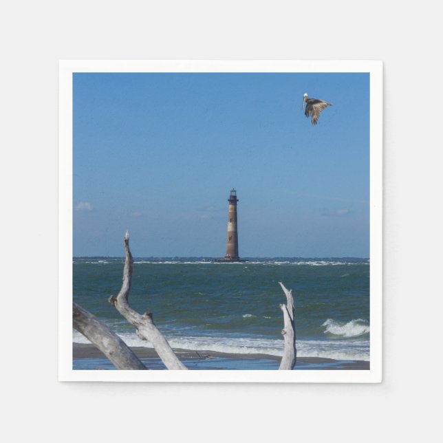 Serviette En Papier Papier de visite phare serviettes (Devant)