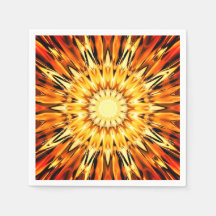 Papier d'éclatement orange Napkin