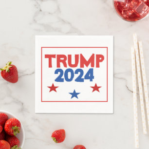 Serviette En Papier Papier d'élection TRUMP 2024 serviettes