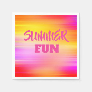 Serviette En Papier Papier d'été amusant Napkin