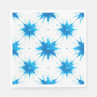 Serviette En Papier Papier d'été serviettes de Carré bleu frais