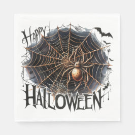 Serviette En Papier Papier d'Halloween déplaisant Spider Web Napkin