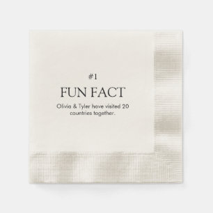 Serviette En Papier Papier d'information simple Mariage amusant Napkin