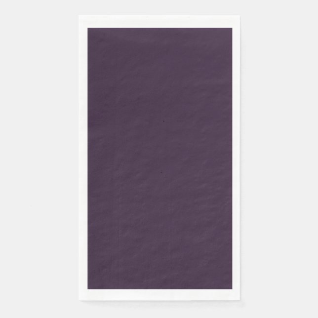Serviette En Papier Papier d'invité violet foncé Napkin (Devant)