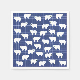 Serviette En Papier Papier d'ours polaires, serviettes