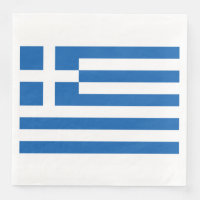 Papier Drapeau Grec Napkin