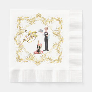 Serviette En Papier Papier élégant Funny Butler