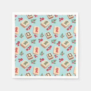 Serviette En Papier Papier en carreaux Mahjong Dragon