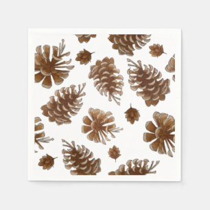 Serviette En Papier Papier en pin rustique Napkin