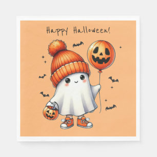 Serviette En Papier Papier fantôme d'Halloween Napkin