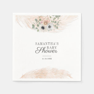Serviette En Papier Papier Fête de Naissance Fille Moderne Herbe de Pa