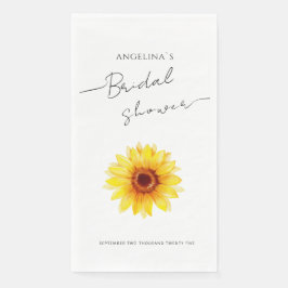 Serviette En Papier Papier Fête des mariées tournesol