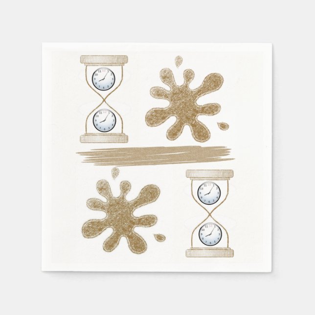 Serviette En Papier Papier fête des pères (Devant)