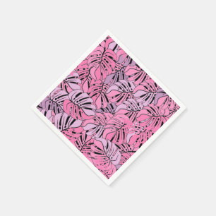 Serviette En Papier Papier Feuilles-tropiques