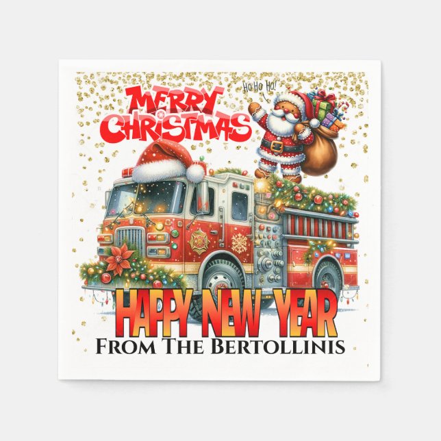 Serviette En Papier Papier FIREFIGHER Napkin (Devant)