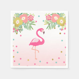 Serviette En Papier Papier Flamant rose Aloha Tropical serviettes Anni