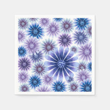 Papier floral lavande Napkin