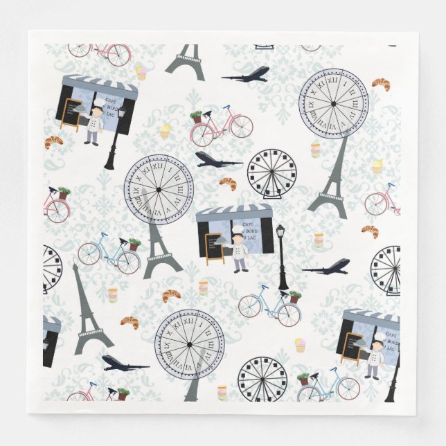 Serviette En Papier Papier français Napkin (Devant)