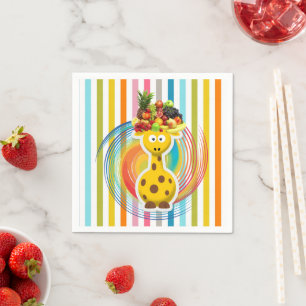 Serviette En Papier Papier, frites de girafe
