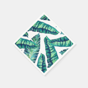 Serviette En Papier Papier glamé tropical