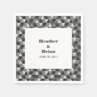 Papier gris triangles géométriques