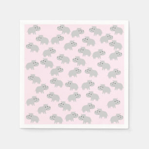 Serviette En Papier Papier Hippo mignon