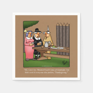 Serviette En Papier Papier Humour Thanksgiving