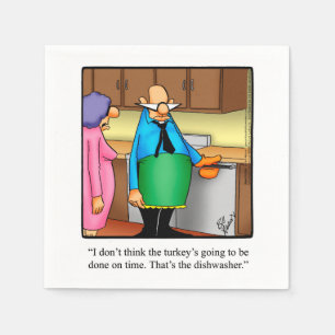 Serviette En Papier Papier Humour Thanksgiving