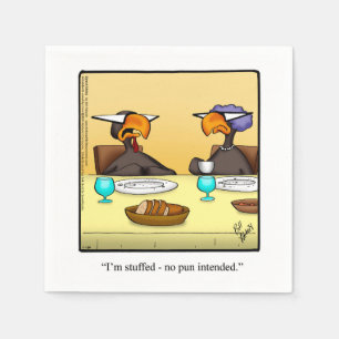 Serviette En Papier Papier Humour Thanksgiving