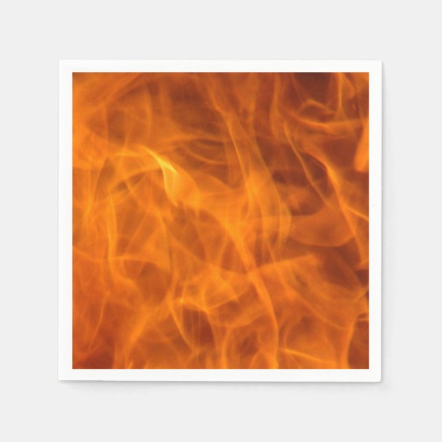 Serviette En Papier Papier incendie/flammes (Devant)