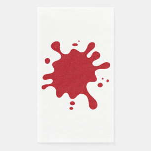 Serviette En Papier Papier Invité Tomato Rouge Inkblot personnalisé Na