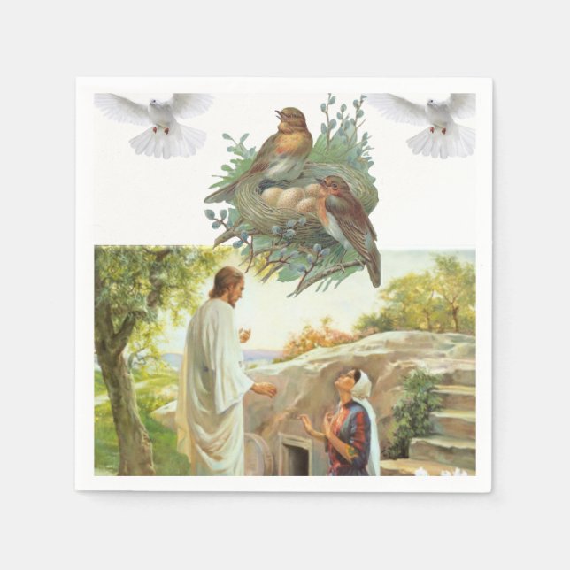 Serviette En Papier Papier Jésus Christ (Devant)