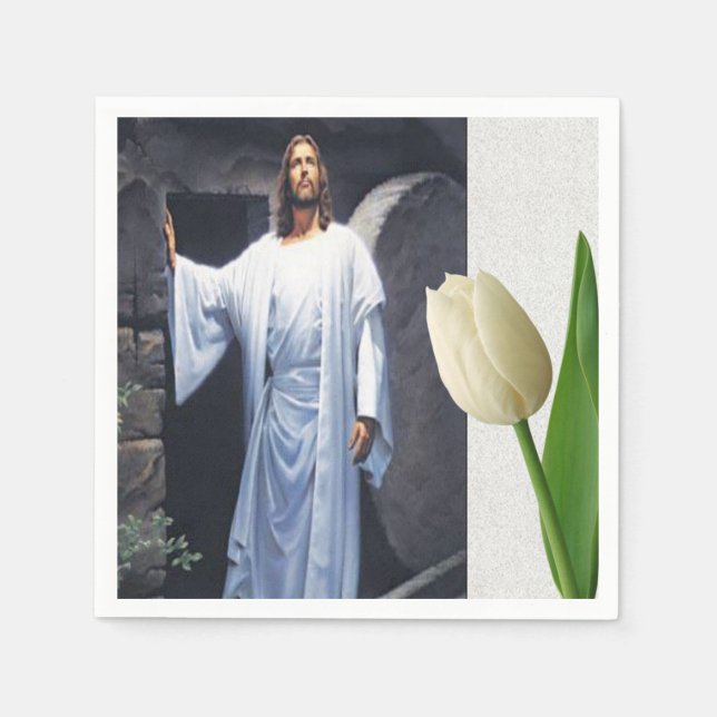 Serviette En Papier Papier Jésus Christ (Devant)