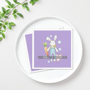 Serviette En Papier Papier Lapin en Peluche Personnalisé Mignon