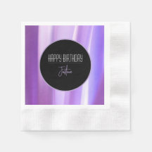 Papier lavande Pétales Brossé Napkin | Flo élégant