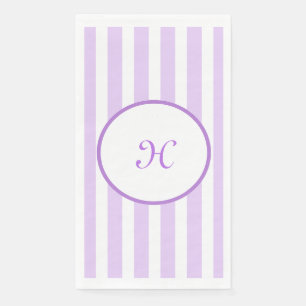 Serviette En Papier Papier Lilac Stripes