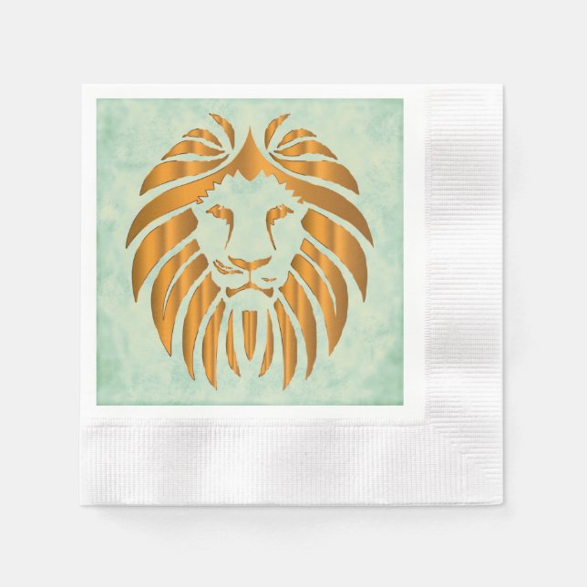 Serviette En Papier Papier Lion Napkin (Devant)
