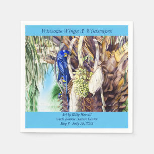 Serviette En Papier Papier Macaw Hyacinth Napkin