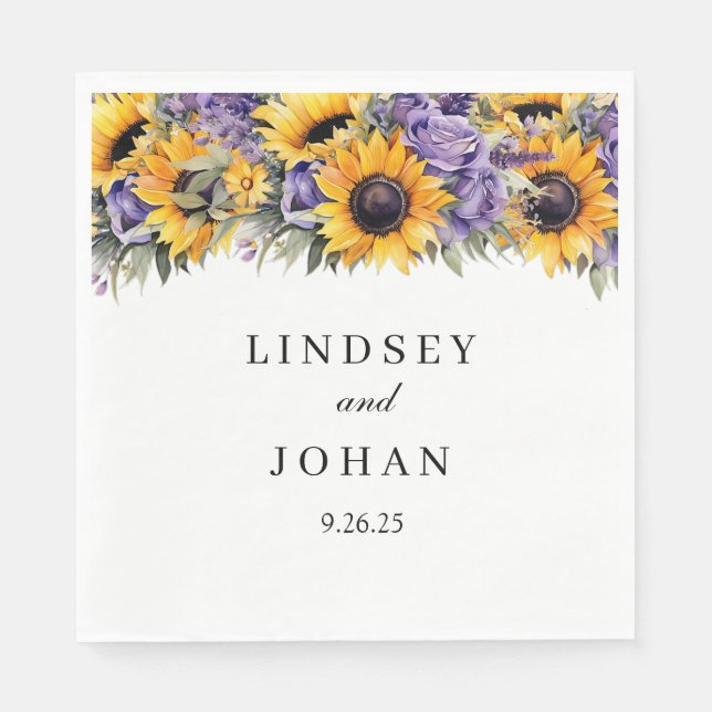 Serviette En Papier Papier mariage (Devant)