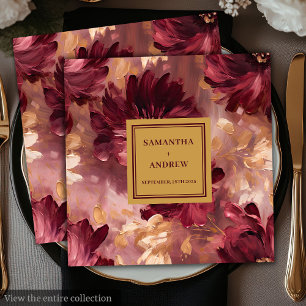 Serviette En Papier Papier Mariage Brousset Or de Bourgogne moderne