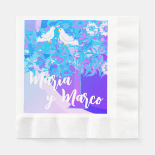 Serviette En Papier Papier Mariage d'anniversaire personnalisé