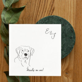 Serviette En Papier Papier Mariage de chien de Labrador Retriever