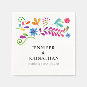 Serviette En Papier Papier Mariage Fiesta mexicain