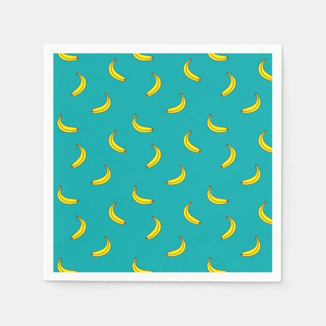 Serviette En Papier Papier Motif banane (Devant)