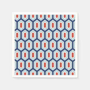 Serviette En Papier Papier Motif géométrique moderne de vacances Napki