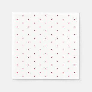 Serviette En Papier Papier motif rouge et blanc mignon