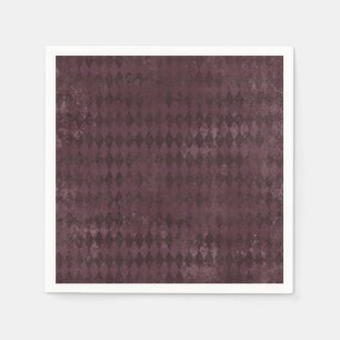 Serviette En Papier Papier Motif vintage violet Arlequin