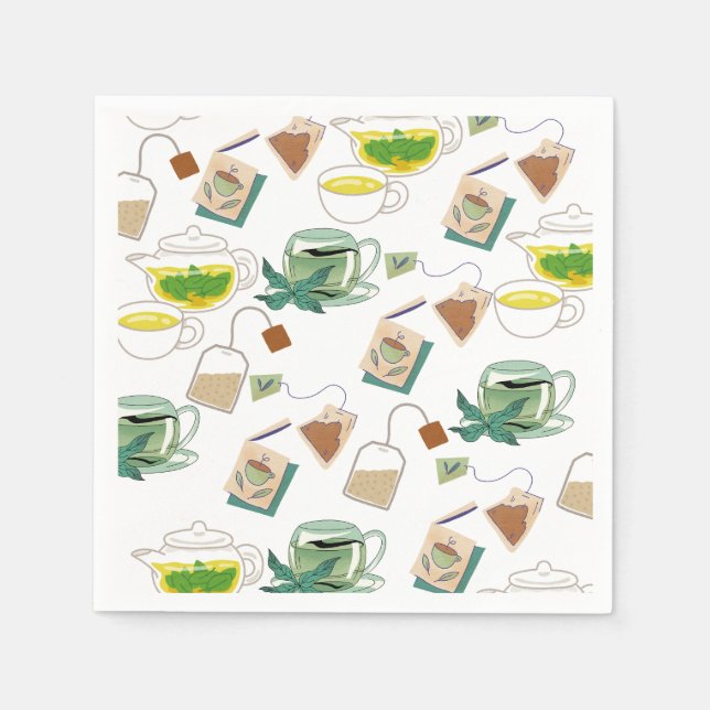 Serviette En Papier Papier Napkin (Devant)